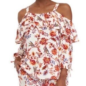 Cupio Boho Top with Cold Shoulder size 3X